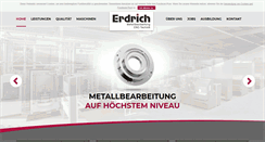 Desktop Screenshot of erdrichgmbh.de